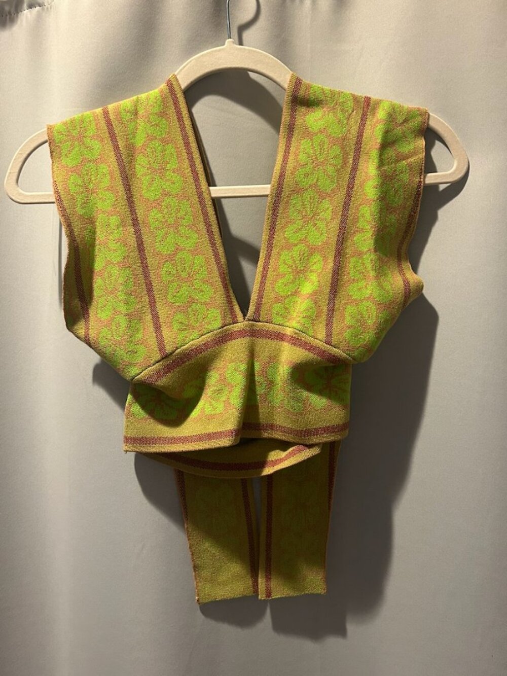 Knit Plunge Wrap Crop Top